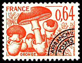 timbres-gastronomie-champignons-oronge timbres-gastronomie-champignons-oronge