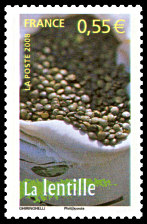 TIMBRES-GASTRONOMIE-LENTILS TIMBRES-GASTRONOMIE-LENTILS