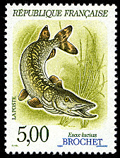 TIMBRES-GASTRONOMIE-POISSONS-Brochet TIMBRES-GASTRONOMIE-POISSONS-Brochet