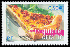 TIMBRES-GASTRONOMIE-QUICHE TIMBRES-GASTRONOMIE-QUICHE