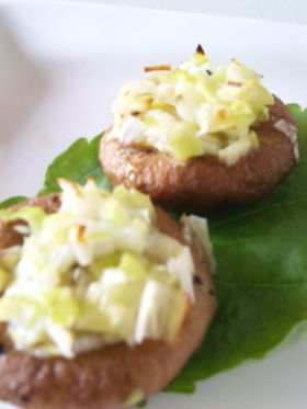 LEEKS-MUSHROOMS