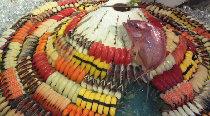 Sushi Mount Fuji at S-Pulse Dream Plaza in Shimizu Ku, Shizuoka City!