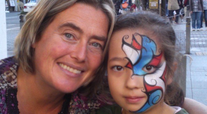 Face-Painting at Daidogei Festival in Shizuoka City-last Day!