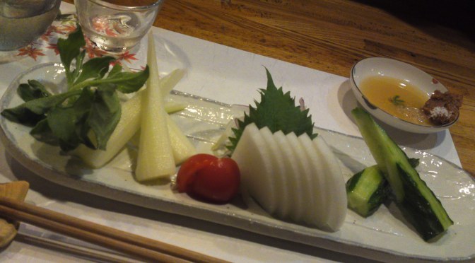 Vegan & Vegetarian Gastronomy: Vegetable Sashimi at Yasaitei in Shizuoka City!