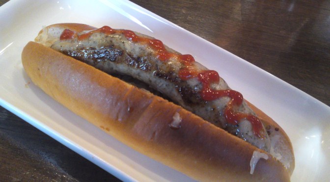German Gastronomy: Thuringer Wurst Hot Dog at AOI BEER STAND, Shizuoka City!