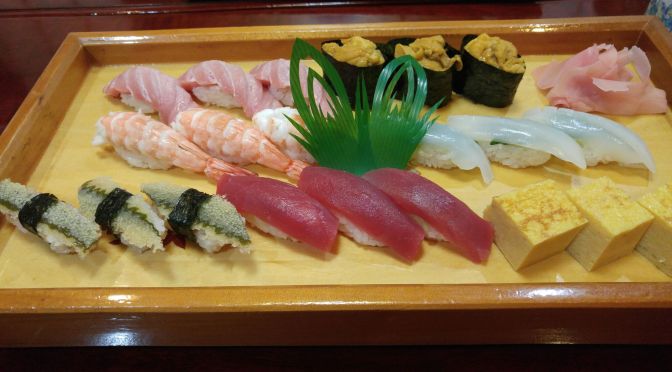 Sushi Dinner at Miyako Sushi in Shizuoka City!