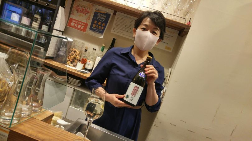 Dégustation Kinmei La sommeliere